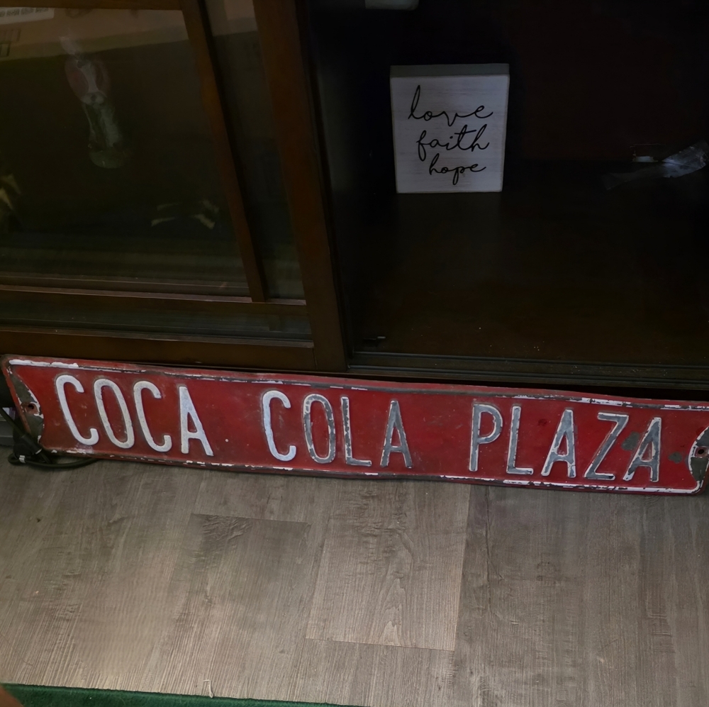 Coca Cola Plaza Red Sign
